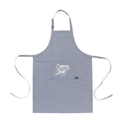 Picture of COCINA RECYCLED COTTON APRON in Blue.