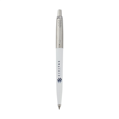 Picture of PARKER JOTTER RECYCLED BALL PEN - BLUE INK in White