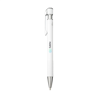 Picture of GRIP IT RCS RECYCLED ALUMINIUM METAL PEN in White.