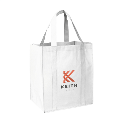 Picture of SHOP XL GRS RPET SHOPPER TOTE BAG in White.