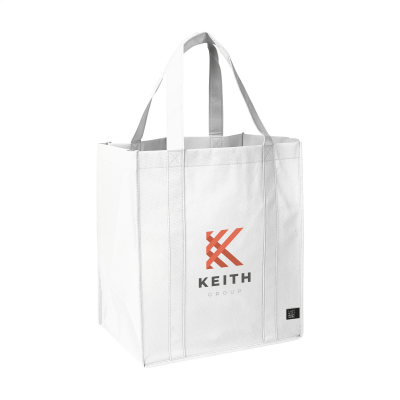 Picture of SHOP XL GRS RPET SHOPPER TOTE BAG in White.