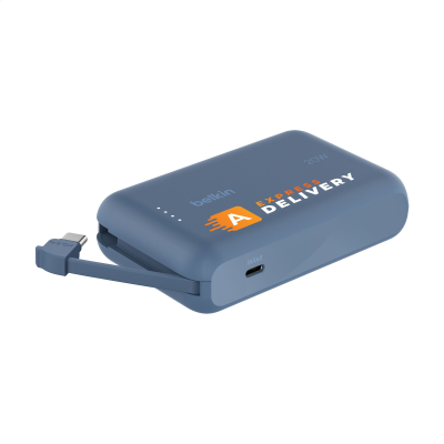Picture of BELKIN BOOSTCHARGE POWERBANK 10K INTEGRATED CABLE in Blue.