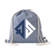 Picture of GRS RECYCLED COTTON PROMOBAG (180 G & M²) BACKPACK RUCKSACK in Blue