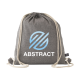 Picture of GRS RECYCLED COTTON PROMOBAG (180 G & M²) BACKPACK RUCKSACK in Grey