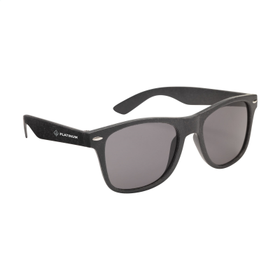 Picture of MALIBU ECO WHEATSTRAW SUNGLASSES in Black.