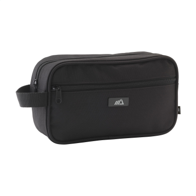 Picture of COSMETICS BAG RPET TOILETRY BAG in Black