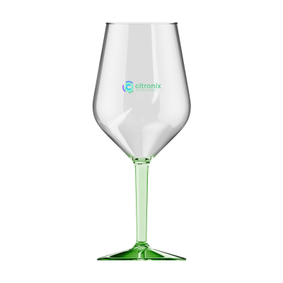 Picture of HAPPYGLASS LADY ABIGAIL TRANS WINE GLASS TRITAN 470 ML in Clear Transparent Green.