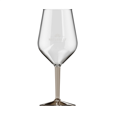 Picture of HAPPYGLASS LADY ABIGAIL TRANS WINE GLASS TRITAN 470 ML in Clear Transparent Grey.