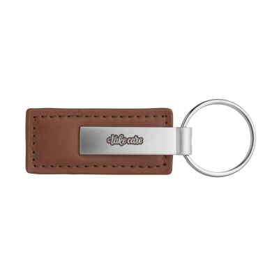 Picture of LEATHERKEY KEYRING in Brown