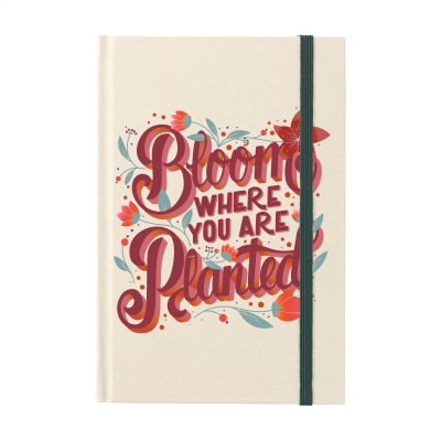 Picture of SUGARCANE BAGASSE PAPER NOTE BOOK A5 in Green