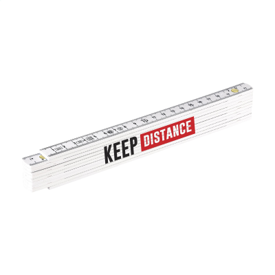 Picture of METRIC FOLDING RULER in White