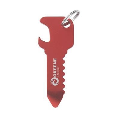 Picture of KEYOPENER KEYRING in Red