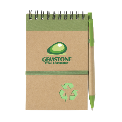 Picture of RECYCLENOTE-M NOTE BOOK in Green.