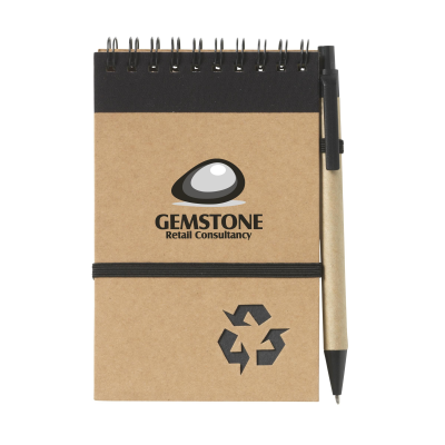 Picture of RECYCLENOTE-M NOTE BOOK in Black.