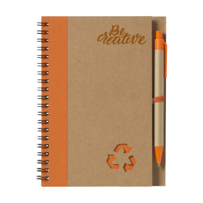 Picture of RECYCLE NOTE-L NOTE BOOK in Orange.