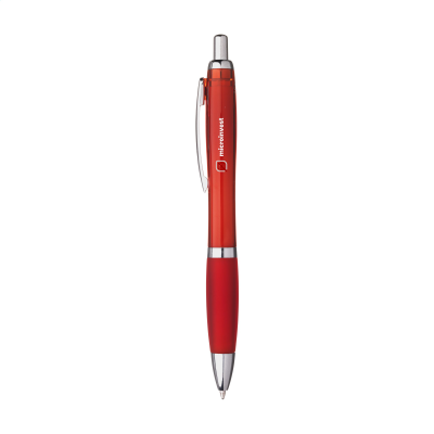 Picture of ATHOS SOLID GRS RECYCLED ABS PEN in Red.