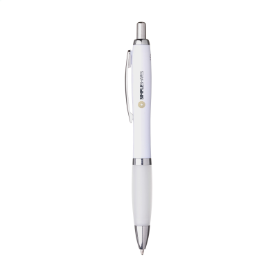 Picture of ATHOS SOLID GRS RECYCLED ABS PEN in White.