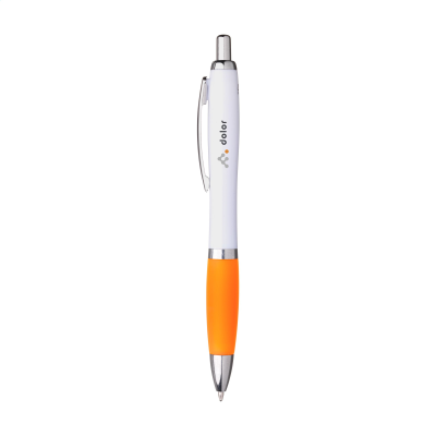 Picture of ATHOS SOLID GRS RECYCLED ABS PEN in Orange.