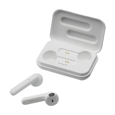 Picture of SENSI TWS CORDLESS EARBUDS in Charger Case in White