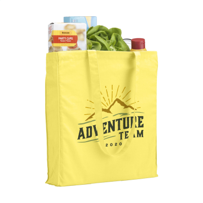 Picture of COLOUR SQUARE BAG (160 G & M²) COTTON BAG in Yellow.