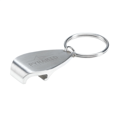 Picture of CARRERA KEYRING & BOTTLE OPENER in Silver.