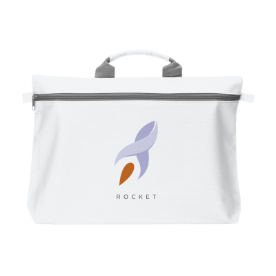 Picture of DOCUTRAVEL DOCUMENT BAG in White