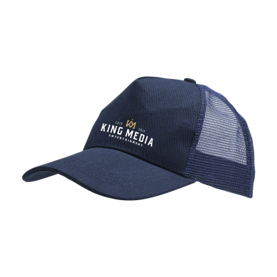 TRUCKER RECYCLED COTTON in Navy.