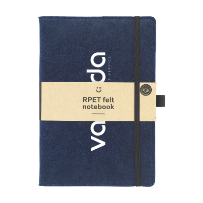 Picture of FELTY GRS RPET NOTE BOOK A5 in Dark Blue.