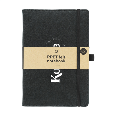 Picture of FELTY GRS RPET NOTE BOOK A5 in Black.