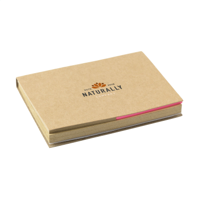 Picture of MILK-CARTON RECYCLED STICKYMEMO NOTE BOOK in Brown.