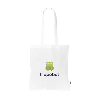 SHOPPY COLOUR BAG GRS RECYCLED COTTON (150 G & M²) in White.