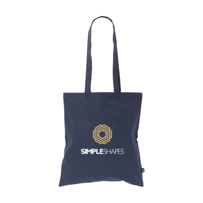 SHOPPY COLOUR BAG GRS RECYCLED COTTON (150 G & M²) in Navy.