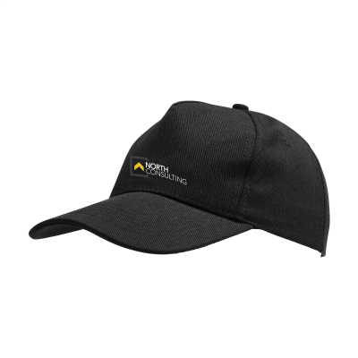 Picture of HAMAR CAP RECYCLED COTTON CAP in Black.