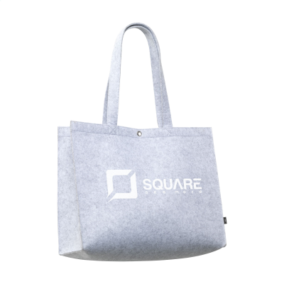 Picture of FELTRO RPET BIGSHOPPER SHOPPER TOTE BAG in Pale Grey.