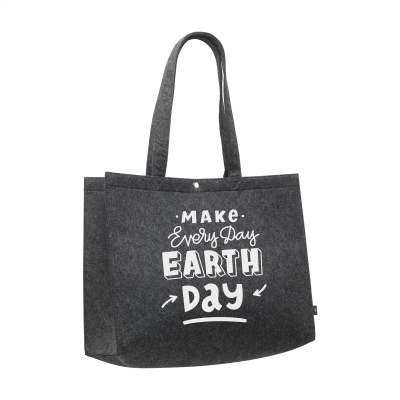 Picture of FELTRO RPET BIGSHOPPER SHOPPER TOTE BAG in Dark Grey.