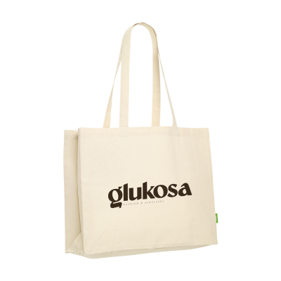 Picture of ECO SHOPPER ORGANIC COTTON (180 G & M²) SHOPPER TOTE BAG in Ecru.