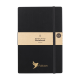 Picture of BAMBOO JOURNAL NAKED SPINE PAPER NOTE BOOK BLACK A5 in Black