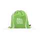 Picture of PROMOCOLOUR GRS RECYCLED COTTON BACKPACK RUCKSACK (150 G & M²) in Pale Green