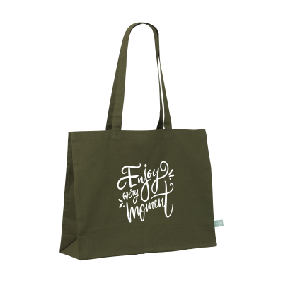 Picture of ECO SHOPPER GOTS ORGANIC COTTON (180 G & M²) BAG in Olive