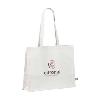 Picture of ECO SHOPPER GOTS ORGANIC COTTON (180 G & M²) BAG in Pale Grey