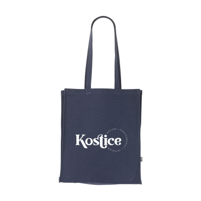 Picture of SOLID BAG COLOUR GRS RECYCLED CANVAS (340 G & M²) in Navy.