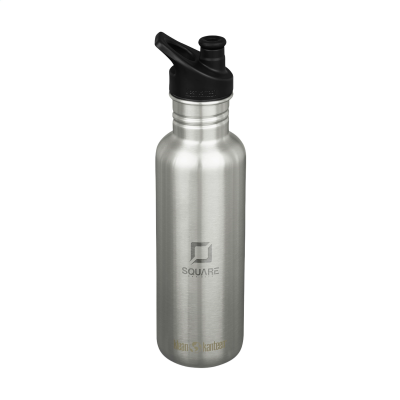 Picture of KLEAN KANTEEN CLASSIC RECYCLED WATER BOTTLE 800 ML in Silver.