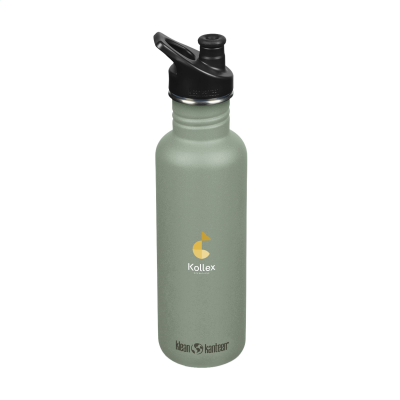 Picture of KLEAN KANTEEN CLASSIC RECYCLED WATER BOTTLE 800 ML in Green.