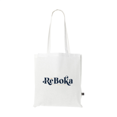 Picture of COLOUR SQUARE BAG GRS RECYCLED COTTON (150 G & M²) in White