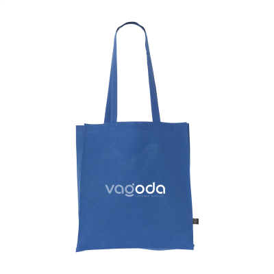 Picture of COLOUR SQUARE BAG GRS RECYCLED COTTON (150 G & M²) in Blue.