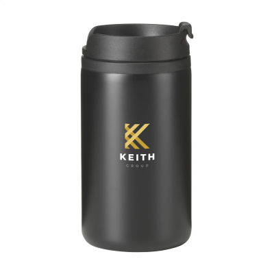 Picture of THERMO CAN RCS RECYCLED STEEL 300 ML THERMO CUP in Black.