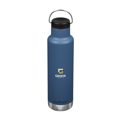 Picture of KLEAN KANTEEN CLASSIC RECYCLED THERMAL INSULATED BOTTLE 592 ML in Blue.