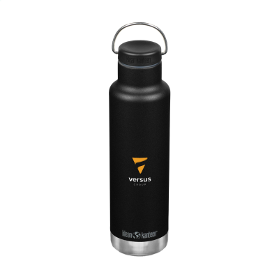 Picture of KLEAN KANTEEN CLASSIC RECYCLED THERMAL INSULATED BOTTLE 592 ML in Black.