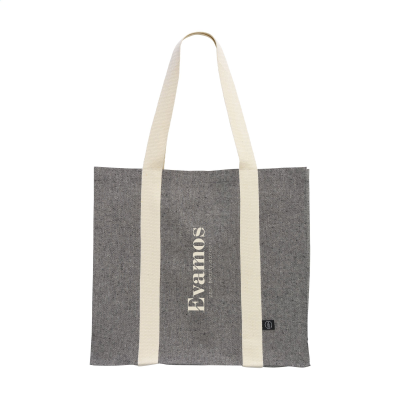 Picture of LINE GRS RECYCLED SHOPPER TOTE BAG (210 G & M²) in Black