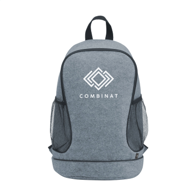 Picture of PROMOPACK FELT GYM BAG BACKPACK RUCKSACK in Grey.